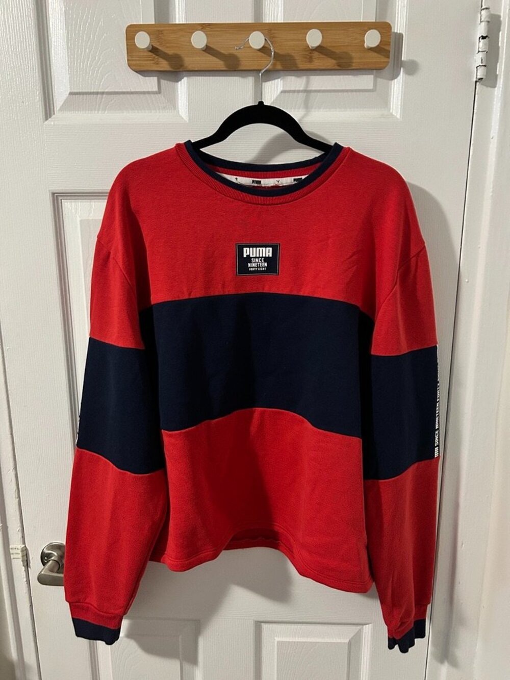 Puma Red and Blue Sweatshirt - Size XL